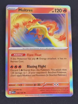 Moltres 146/165 Rare 151 Pokemon Holo NM - Image 1