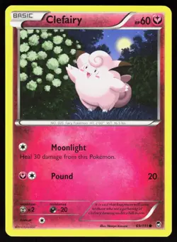 Clefairy 69/111 Common Furious Fists Pokemon LP - Image 1