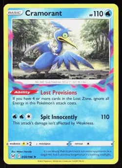 Cramorant 050/196 Rare Lost Origin Pokemon NM - Image 1