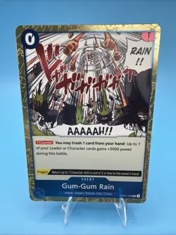 One Piece OP02-068 Gum-Gum Rain Paramount War NM - Image 1