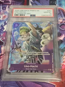 One Piece - Premium Booster Vol. 2 - Uso-Hachi - ST18-001 - Alt Art - PSA 10 - Image 1
