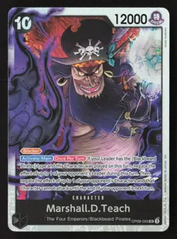 Marshall.D.Teach - (Reprint) SR OP09-093 NM - One Piece TCG - Image 1