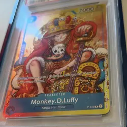 One Piece Monkey D. Luffy P-043 Convention Promo 2024 Promo Foil EN PSA 10 - Image 3