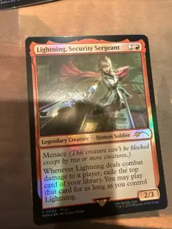 Lightning, Security Sergeant - Promo FOIL - Final Fantasy - 0002 - NM - MTG - Image 1