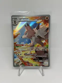 Lycanroc - SV09: Journey Together (JTG) - 166/159 - Illustration Rare NM Pokemon - Image 1