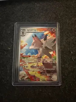Pokemon Cards Lycanroc 166/159 Journey Together Illustration Rare NM - Image 1