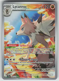 Lycanroc 166/159 Illustration Rare Journey Together Pokemon Near Mint - Image 1