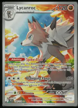 Lycanroc 166/159 Illustration Rare Journey Together Pokemon Near Mint - Image 1