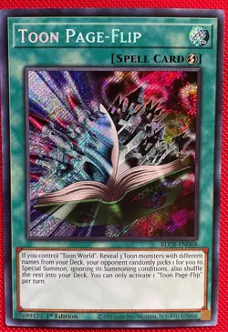 Toon Page-Flip (Secret Rare) BLCR-EN068 1st Edition - Image 1