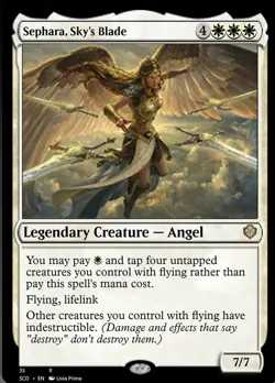 1 x Sephara, Sky's Blade - Starter Commander Decks - Light Play - MTG - Image 1