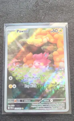 Pawmi 226/091 - SV: Paldean Fates Holo - Illustration Rare - Image 1