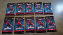 Magic: The Gathering Marvel’s Play Booster Pack Spider-Man Lot of 10 - Image 1