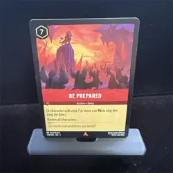 Disney Lorcana TCG First Chapter Be Prepared 128/204 Foil Rare Scar EN 2023 - Image 1
