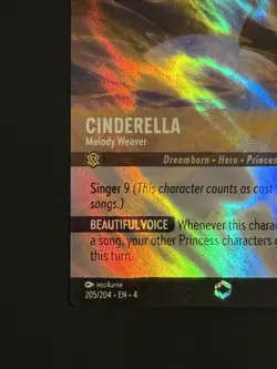 Disney Lorcana TCG Cinderella - Melody Weaver Foil EN 205/204 - Image 3