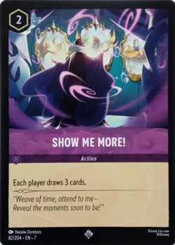 82/204 SHOW ME MORE! EN7 SUPER RARE DISNEY LORCANA CARD - Image 1
