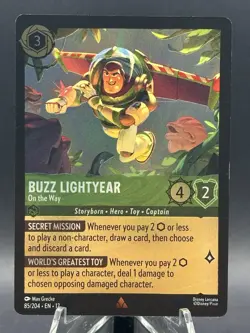Disney Lorcana - Buzz Lightyear On the Way 85/204 - Cold Foil - Wilds Unknown - Image 1