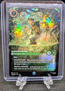 Disney Lorcana *Enchanted* Milo Thatch Getting His Hands Dirty Foil 230/204 - Image 3