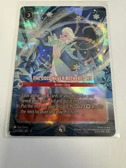 Disney Lorcana The Cold Never Bothered Me 234/204 Enchanted Elsa Winterspell - Image 3