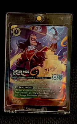 Disney Lorcana TCG Captain Hook - The Pirate King 215/204 EN Foil Enchanted - Image 1