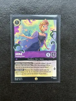 Disney Lorcana Winterspell Legendary Cold Foil Anna - Soothing Sister 50/204 - Image 1