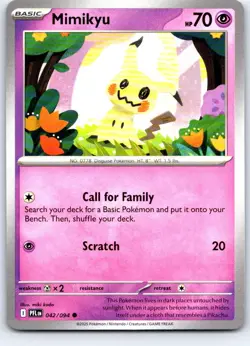 Mimikyu 042/094 Common Phantasmal Flames Pokemon Near Mint - Image 1