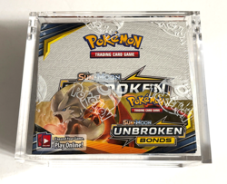 2019 Pokemon TCG Sun & Moon Unbroken Bonds Booster Box Sealed w/Acrylic Case - Image 1