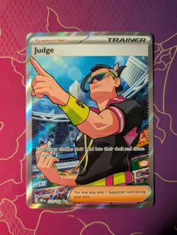 Judge 222/182 - Scarlet & violet: Destined Rivals - Pokemon card - rare - HOLO - Image 1