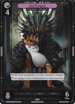 Vibes TCG FOIL Iron Penguin - Birb & Pengu Card # 144 - Image 1
