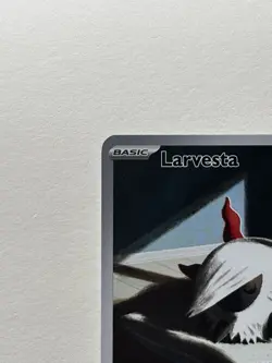 Pokemon TCG Larvesta Illustration Rare Card Surging Sparks 196/191 - Image 2