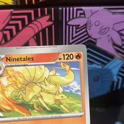 MISCUT ERROR | Ninetales 009/086 | Chaos Rising | Pokemon Card | Alignment Dot - Image 2