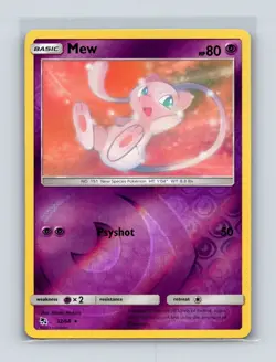 NM Mew 32/68 Hidden Fates Reverse Rare Pokemon Card - Image 1
