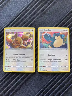 Pokemon Tcg Chilling Reign Blister Eevee SWSH118 & Snorlax SWSH119 Promo Cards - Image 1