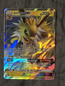 Pokemon TCG Jolteon GX SM173 Sun & Moon Black Star Promo Card NM - Image 1