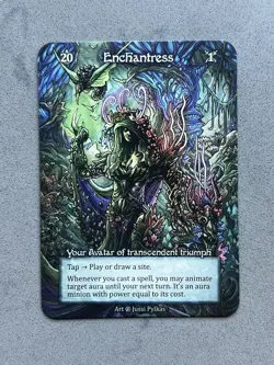 Sorcery Contested Realm - Beta - Enchantress Avatar Non-Foil ~ NM /M - Image 1