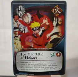 Naruto CCG For The Title of Hokage Mission Card PR031 Vintage English 2002 - Image 1