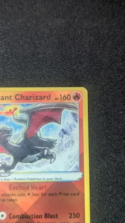 Pokemon TCG Card Radiant Charizard 020/159 Crown Zenith Holo Rare - Image 2