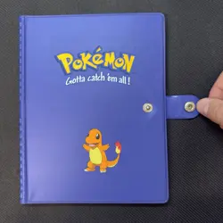 Vintage 1999 Pokemon Charmander Blue 4 Pocket Trading Card Binder Rare - Image 2