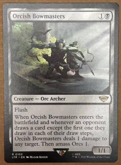 Lot of three MTG Cards (Orcish Bowmasters, Bloodstained Mire, Mount Doom) - Image 5