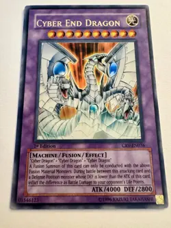 Cyber End Dragon CRV-EN036 1st Edition Ultra Rare Yu-Gi-Oh GX Holo Card - Image 2