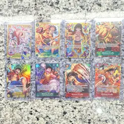 Bandai One Piece Card Game Monkey D. Luffy Lot 8 EN Holo Alt Art OP14 - Image 1