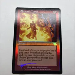 MTG Shaman’s Trance- Judgment- Rare- FOIL- MP - Image 2