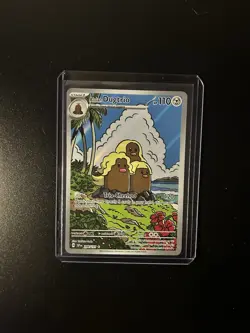 Alolan Dugtrio Holo Illustration Rare Card 208/191 SV08 Surging Sparks - Image 1