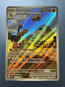 Pokemon TCG Mudsdale Illustration Rare Card 175/162 Temporal Forces - Image 1