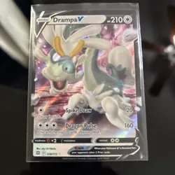 Drampa V - 128/172 - Ultra Rare - Brilliant Stars Pokemon Holo Foil Nice! - Image 1