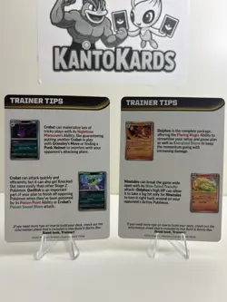 Pokemon TCG Chaos Rising Trainer Tips Art Cards ( Mega Pyroar , Mega Greninja ) - Image 2