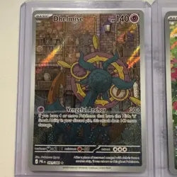 Dhelmise And Fomantis IR Pitch Black in hand! Pokemon English Both Cards - Image 2