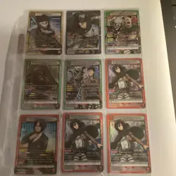 Union Arena Attack On Titan Card Lot - 50+ Cards R/SR Foils (Japanese) - Image 4