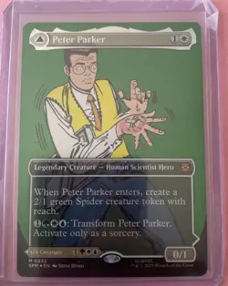 Peter Parker (0232) (Borderless) Marvel's Spider-Man Foil MTG - Image 1