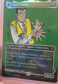 Peter Parker (0232) (Borderless) Marvel's Spider-Man Foil MTG - Image 2