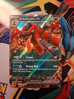 Krookodile ex 55/86 Double Rare Pokemon Chaos Rising ME04 NM - Image 1